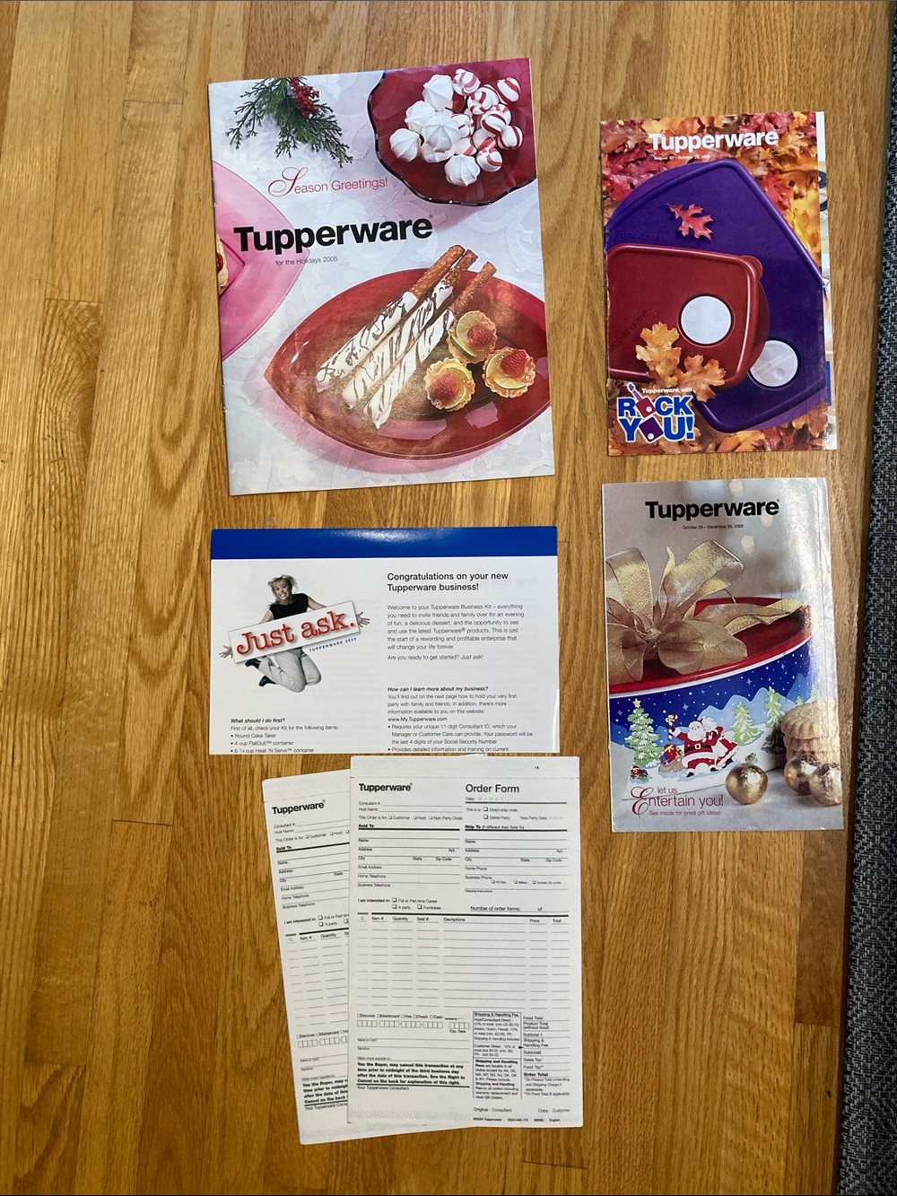 Tupperware 2005 catalogs and order forms